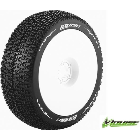 Louise B-MAGLEV Super Soft banden op witte disc velgen voor 1/8 buggy