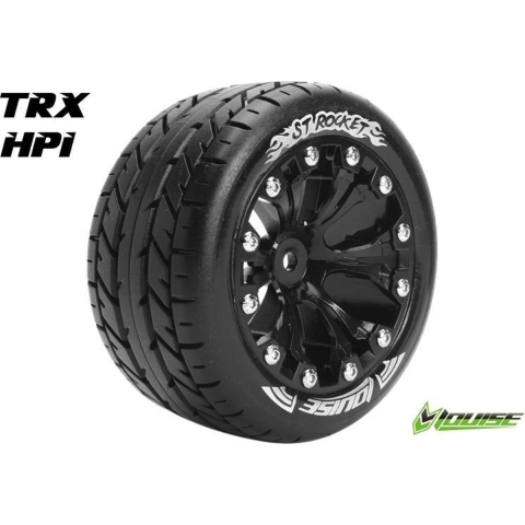 Louise ST-ROCKET Soft banden op 2.8" Velgen Zwart - 1/2" Offset - Hex 12mm