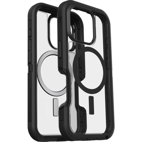 Otterbox Defender XT Backcover Apple iPhone 16 Pro Zwart, Transparant MagSafe compatible, Stootbestendig
