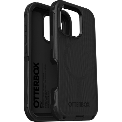 Otterbox Defender Backcover Apple iPhone 16 Pro Zwart MagSafe compatible, Stootbestendig