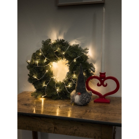 Konstsmide 6355-820 Micro-lichtketting Binnen Energielabel: G (A - G) werkt op het lichtnet Aantal lampen 200 LED Barnsteen Verlichte lengte: 13.93 m