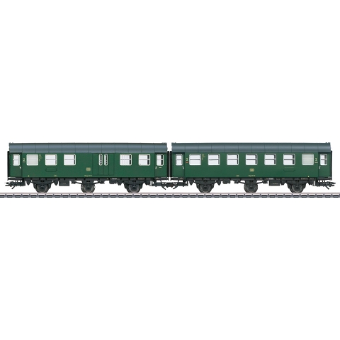 Märklin 43196 H0 ombouwrijtuig-paar 2e klas+GEP. Van de DB