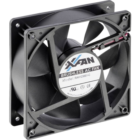 X-Fan RAH1238S1-C Axiaalventilator 230 V/AC 180 m³/h (l x b x h) 120 x 120 x 38 mm