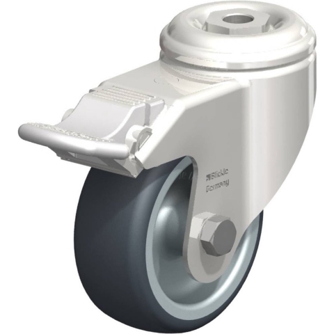 Blickle LKRXA-TPA 80G-11-FI Zwenkwiel met rem Wieldiameter: 80 mm Draagvermogen (max.): 100 kg 1 stuk(s)