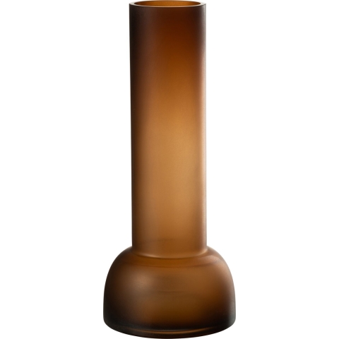 J-Line Vaas|Kandelaar Yoko Glas Bruin Large