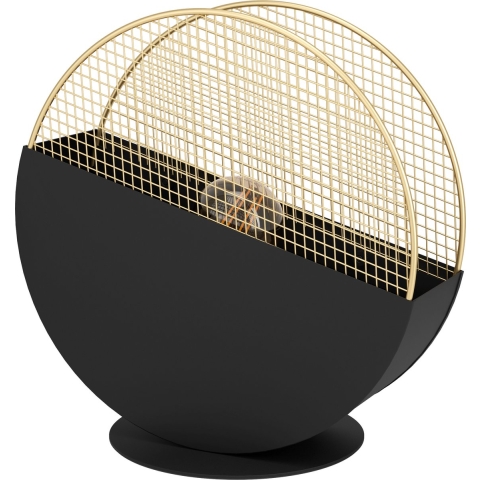 EGLO Mumbles Tafellamp - E27 - 28,5 cm - Zwart|Goud