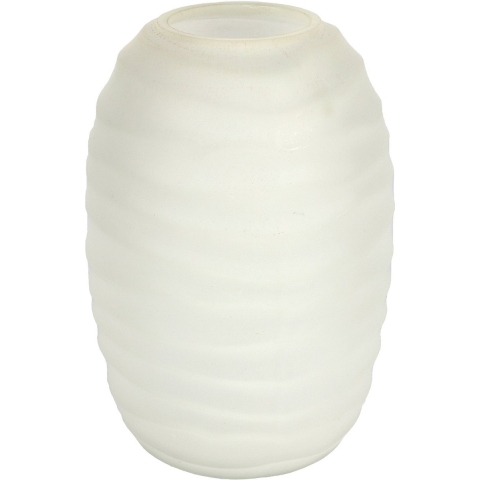 Countryfield Vaas Evita - ivoor wit - mat glas - D15 x H22 cm