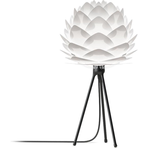 Umage Silvia Mini tafellamp white - met tripod zwart - Ø 32 cm