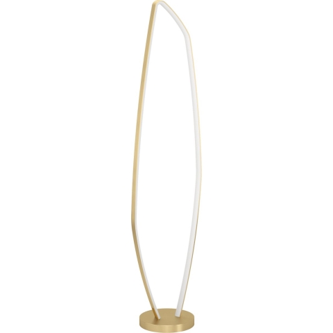 EGLO Vallerosa Vloerlamp - LED - 128,5 cm - Goud|Wit - Staal