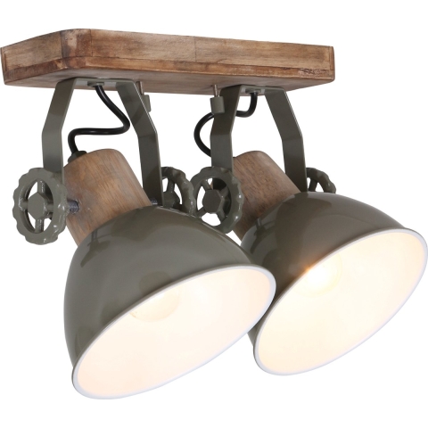 Mexlite Plafondlamp Gearwood 7969G Groen