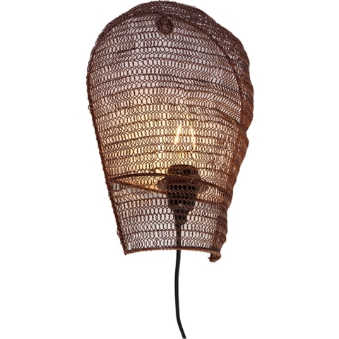 QAZQA Oosterse wandlamp brons 35 cm - Nidum