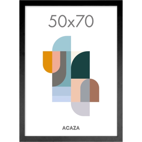 Fotokader voor Foto&apos;s van 50x70cm - MDF Houten Fotolijst - Zwart