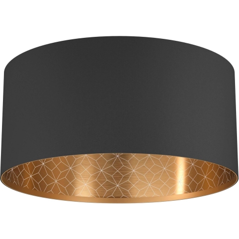 EGLO Zaragoza Plafondlamp - E27 - Ø 47,5 cm - Zwart|Goud