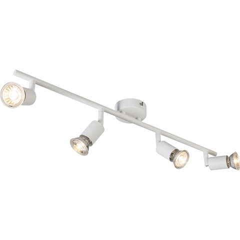 QAZQA Moderne spot wit kantelbaar 4-lichts - Jeany