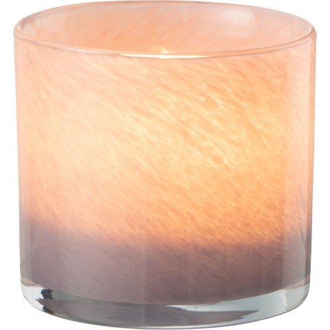 J-Line windlicht Jade - glas - lichtpaars - small