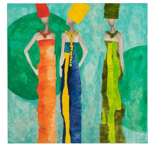 J-Line Schilderij Fog Acrylverf|Canvaas Mix