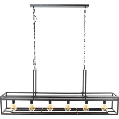 Fraaai - Yasmin wijnglazen hanglamp 6L - charcoal