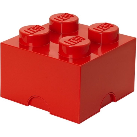 LEGO - Opbergbox Brick 4, Rood - LEGO