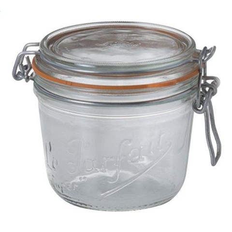 6x Weckpot/inmaakpot met beugelsluiting 500 ml -