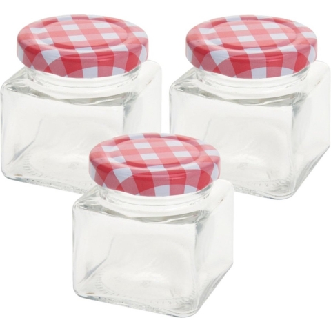32x stuks Inmaak/weckpot 75 ml met draaideksel -