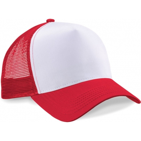 5x Truckers baseball caps rood/wit voor volwassenen -