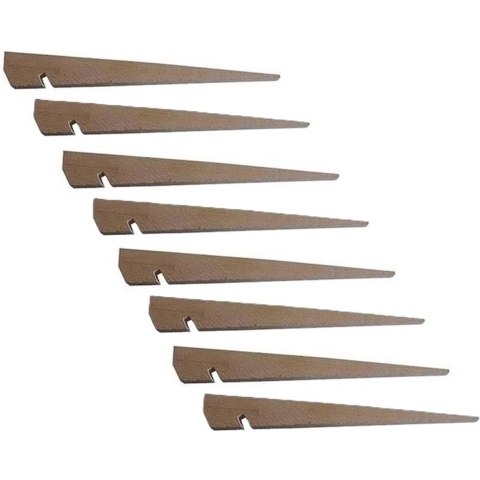 Tentharingen - 16x stuks - stevig hout - 40 cm - Tentpennen van berkenhout - kamperen -