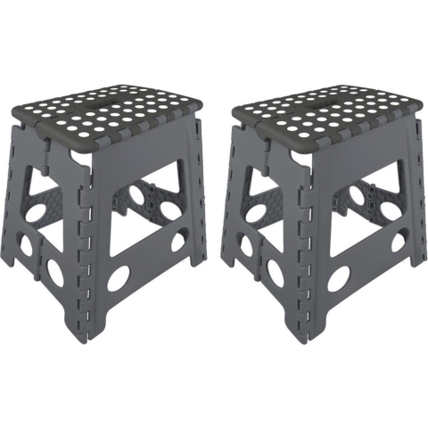 2x Opstapkrukjes/krukjes inklapbaar 39.5 cm -