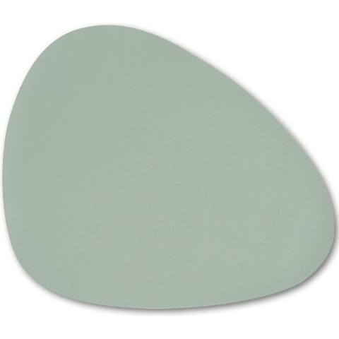 8x Lederlook placemats mintgroen 34 x 42 cm -
