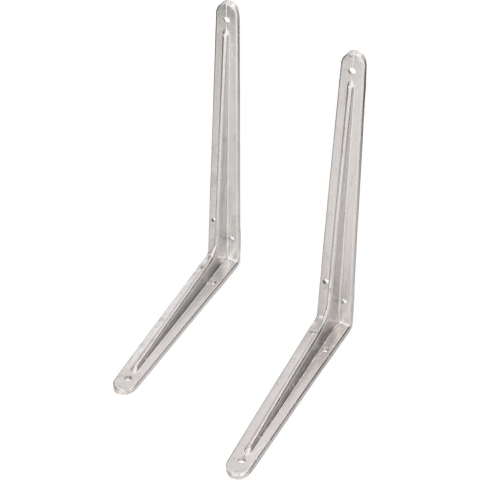 2x Zilveren aluminium plankdrager sHercules 35 x 40 cm tot 150 kg -