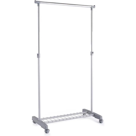Mobiel kledingrek verstelbare enkele stang 170 cm -