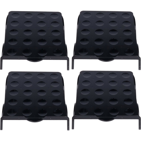 Schoenenopbergers - 6x - zwart - kunststof - 2 paar - ruimtebesparend - schoenenrek -