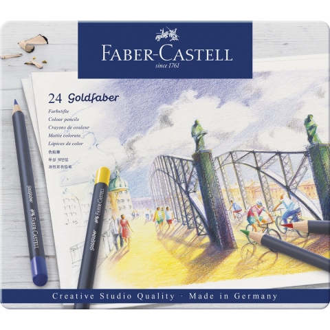 Faber Castell FC-114724 Kleurpotlood Faber-Castell Goldfaber Etui à 24 Stuks