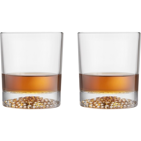 Whisky tumbler glazen - 8x - Artisan serie - transparant - 290 ml -