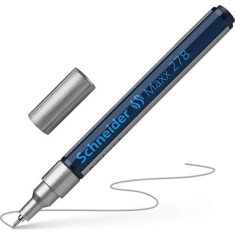 Schneider Lakmarker Maxx 278 0,8mm Zilver 10 Stuks