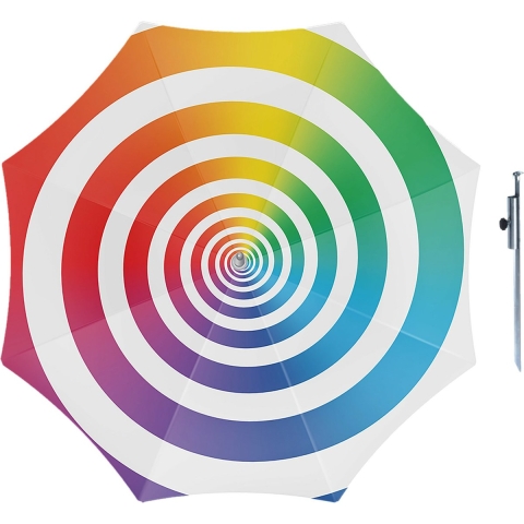 Parasol - regenboog - D160 cm - incl. draagtas - parasolharing - 49 cm -
