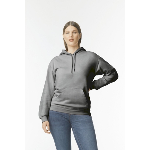 Gildan GSF500 Softstyle® Midweight Sweat Adult Hoodie - Charcoal (Solid) - L