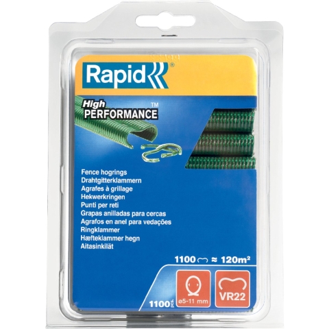 Rapid VR22 Hekwerk Hogringen Groen, 1.100 stuks - 40108807 - 40108807