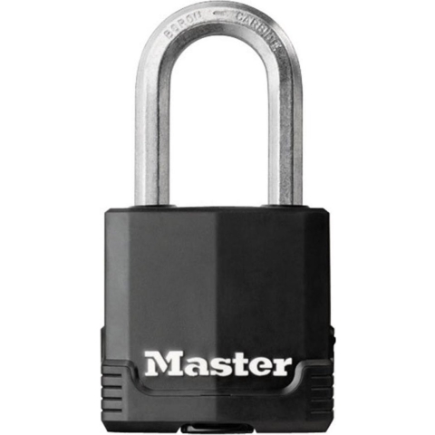 Masterlock 48mm laminated steel padlock - anti-rust thermoplastic cover - 38mm oc - M115EURDLF