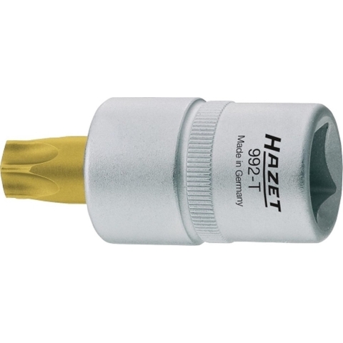 HAZET Dopsleutelbit 992-T45 · 1/2 inch (12,5 mm) vierkant hol · Binnen-TORX®-profiel · SW T45