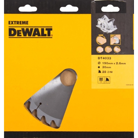 DeWalt Accessoires Cirkelzaagbl. S40 190x30x28t - DT4033-QZ