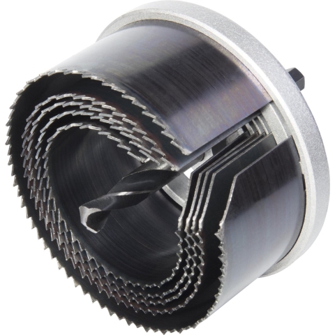 Wolfcraft Super-gatzaag | 5-delig | Ø60, 67, 74, 81, 95mm | 1 set - 2155000