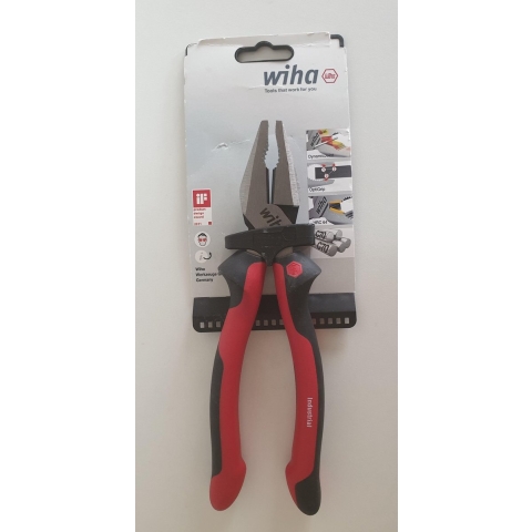 Wiha Combinatietang Industrial met DynamicJoint® en OptiGrip met extra lang snijvlak | 225 mm | 9" - 34567 - 34567