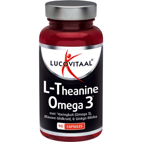 Gratis Verzending: 3x Lucovitaal L-theanine Omega 3 90 capsules