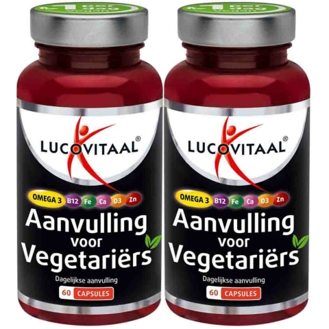 Gratis Verzending: 2x Lucovitaal Vega Aanvulling 60 capsules