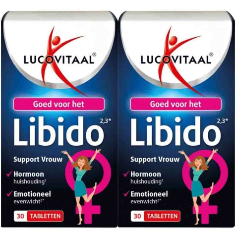 Gratis Verzending: 2x Lucovitaal Libido Support Vrouw 30 tabletten