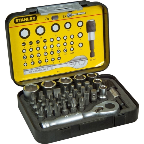 Stanley FatMax bitset met ratelsleutel 39-delig 1-13-906