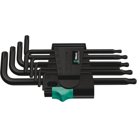 Wera 967 PKL/9 TORX® Stiftsleutelset, BlackLaser, 9 -delig - 1 stuk(s) - 05024242001