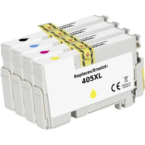 Renkforce Inktcartridge vervangt Epson 405XL, T05H6, T05H1, T05H2, T05H3, T05H4 Compatibel Combipack Zwart, Cyaan, Magenta, Geel RF-5718866