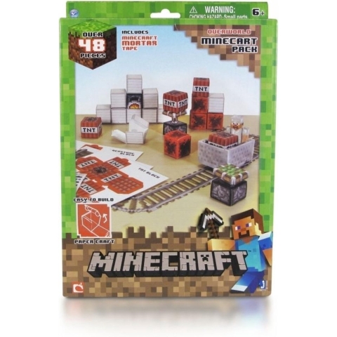 Minecraft Paper Craft Minecart Pack