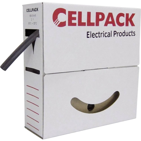 CellPack 127081 Krimpkous zonder lijm Zwart 19.10 mm 9.50 mm Krimpverhouding:2:1 7 m